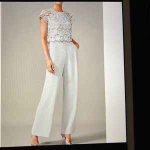 LanTing mother of the bride jumpsuit. Size 12. Dark gray. Tags still on.